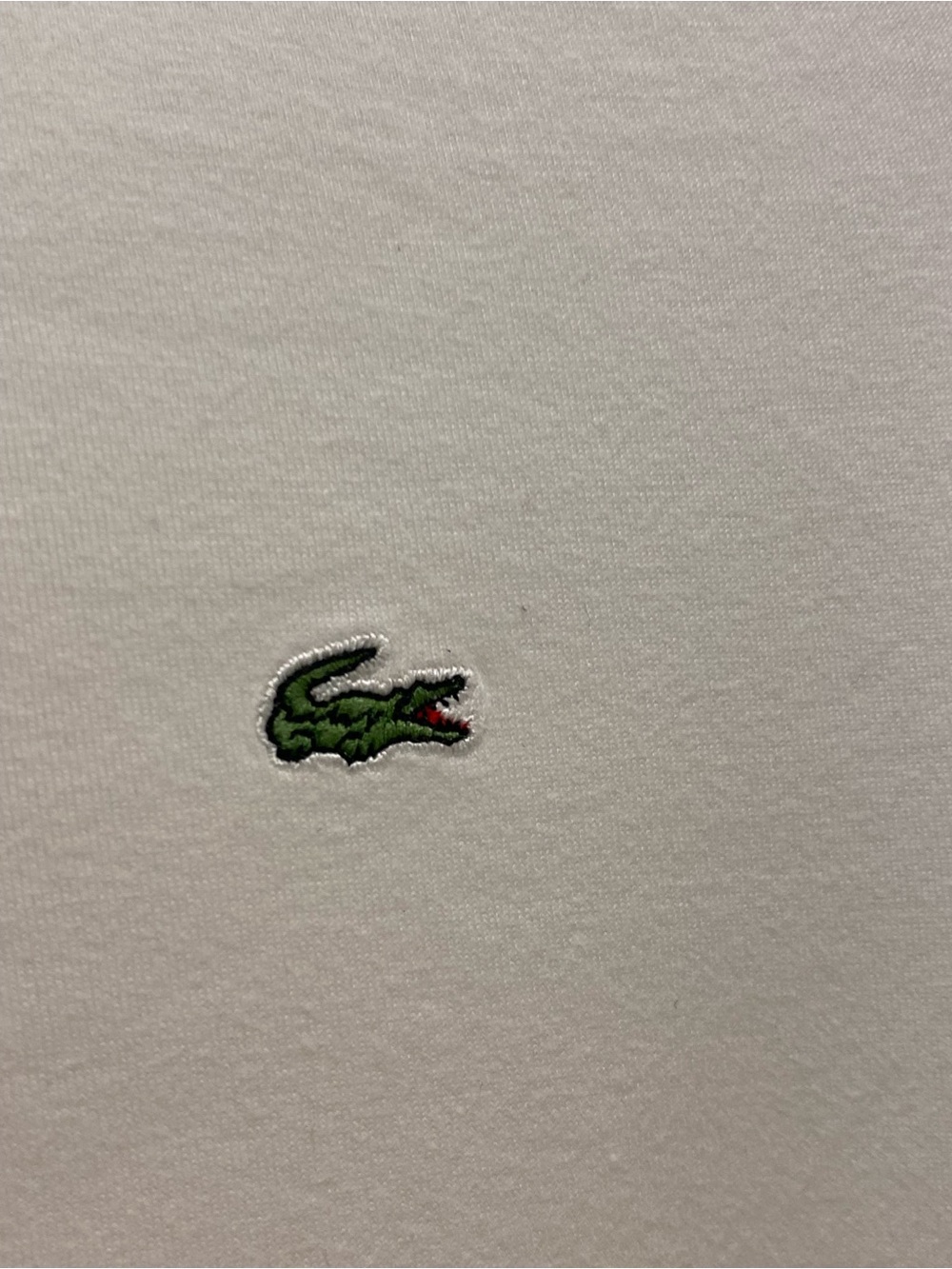 Lacoste Women's White Short-Sleeve Button-Down Polo with Green Logo - Picture 5 of 9